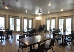 image of open, inviting, and spacious meeting room at professional dual diagnosis rehab treatment center