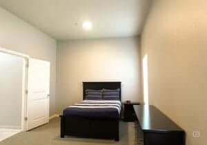 clean, cozy, and inviting treatment room featured as part of a prescription drug addiction treatment program