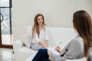 Person with their therapist at a Killeen anxiety treatment session